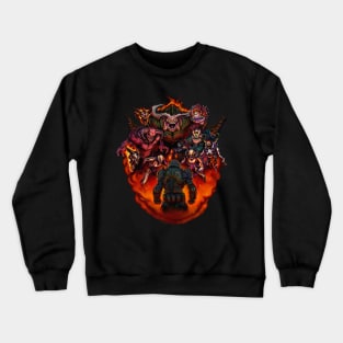 angry guy in mars hell Crewneck Sweatshirt